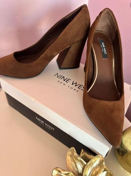 Hnedé lodičky zn.nine west, nine west,40
