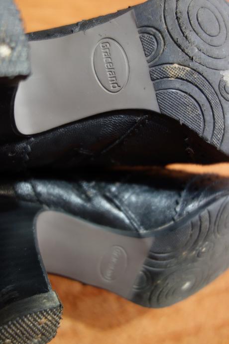 Dámske čierne čižmičky graceland, graceland,38