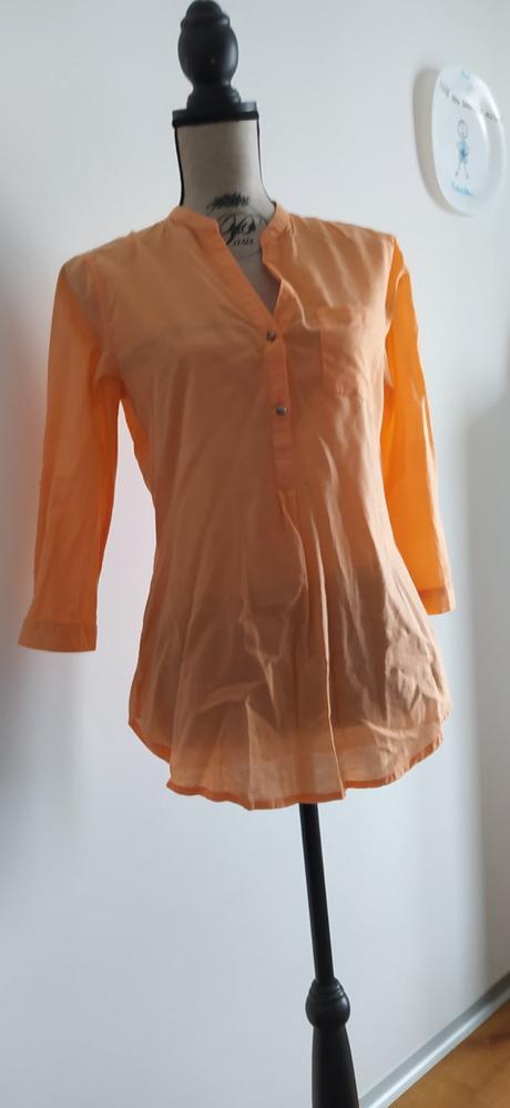 Oranžová bavlnená bluzka, l