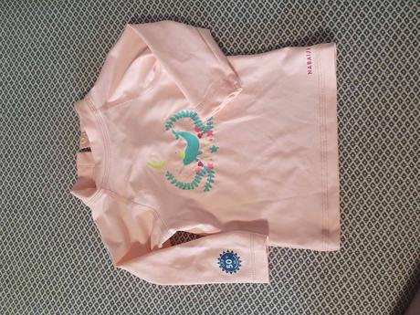 Tričko na plávanie s uv ochranou, decathlon,74