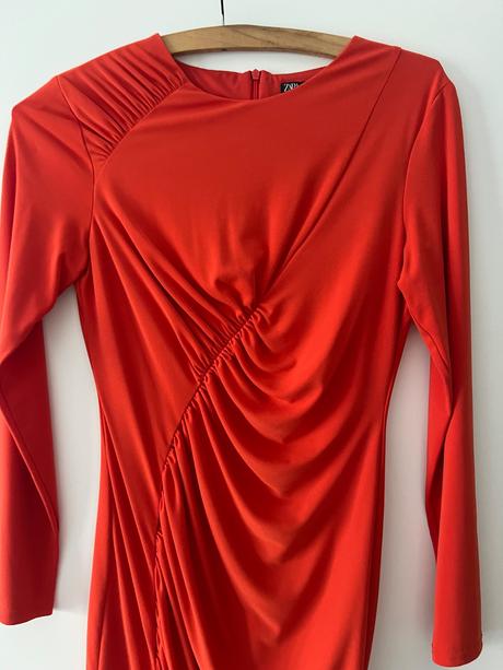 Oranžové šaty zara, zara,s