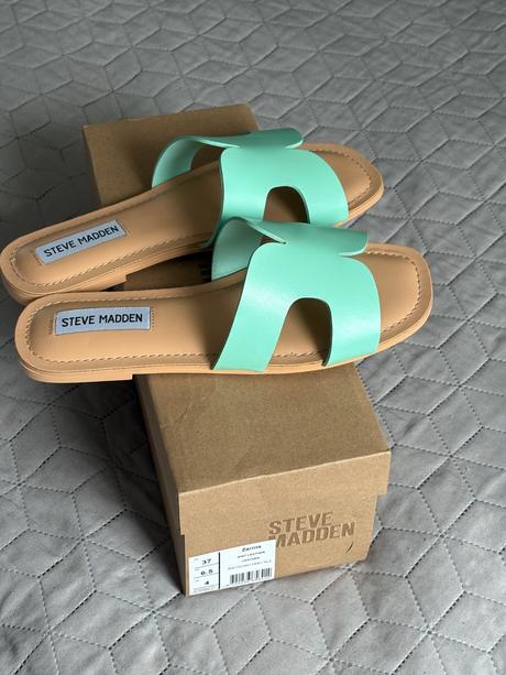 Kožené šľapky steve madden, steve madden,37