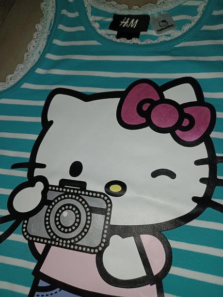 Letné tielko kitty 98/104, h&m,104