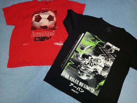 2 overside tričká, george,140