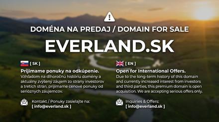 Predám prémiovú doménu everland,