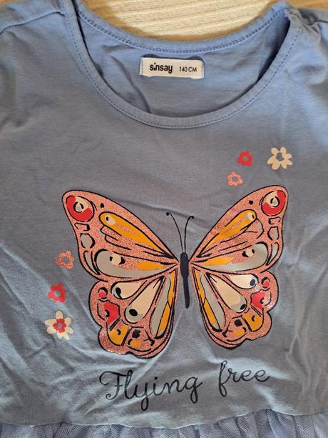 Modré šaty, sinsay,140