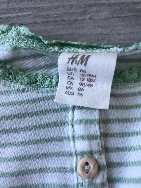 Balík tričiek s dlhým rukávom h&m pre dievčatko, h&m,86