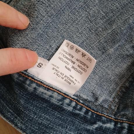 Riflová bavlnená bunda benetton, benetton,s