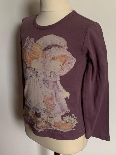 Benetton fialové tričko s obrázkom, benetton,116