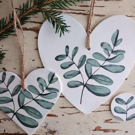 Vianočné ozdoby srdce ( 25 motívov),