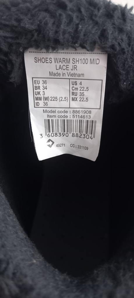 Zimné topánky, decathlon,36