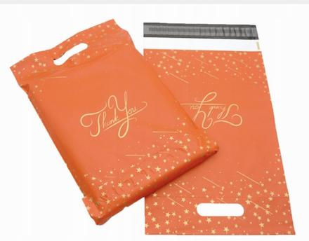 Plastové obálky s potlačou, s uškom,