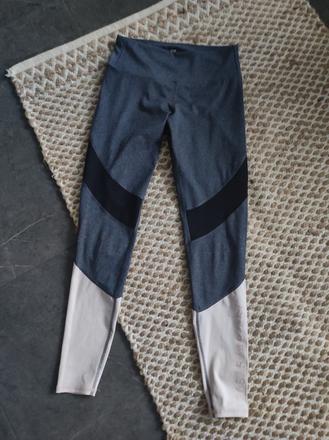 Športové legíny do fitka z vyšším pásom, h&m,s