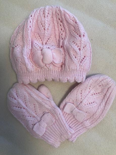 Ciapka a rukavice, vel. 78, h&m,74