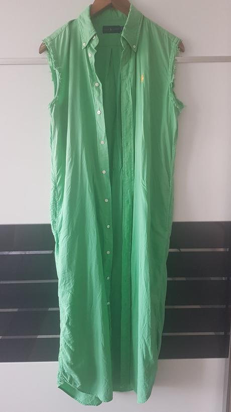 Ralph lauren,dlhé košelové šaty, ralph lauren,xs