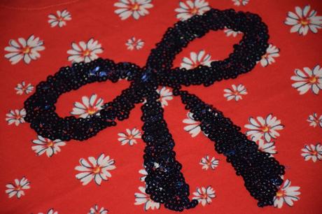 Prekrasne tricko vtop stave s flitrovanou maslou, next,104