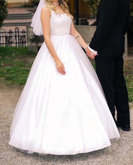 Svadobné šaty na výšku 173cm, s