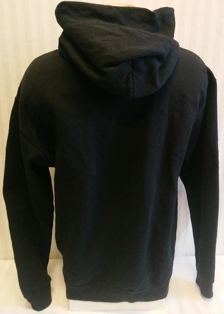 Pánska čierna mikina klokanka, motív, jerzees, m, m