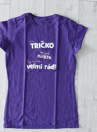 Tričko s nápisom, xs