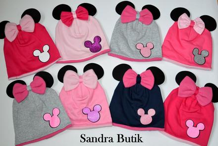 Minnie zateplená čiapočka pre detičky zateplená, 86 - 128