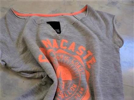 Teplákové tričko crop top s/m, l