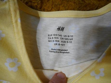 4x dievčenské letné šaty 134/140cm, h&m,134