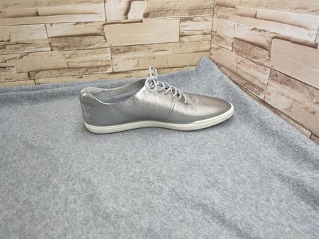 Ecco 42 - dámske kožené strieborné topánky, ecco,42