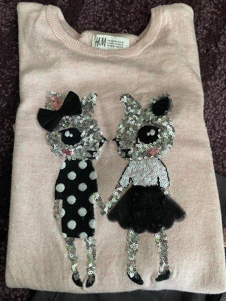 Zajačikový komplet (zateplene nohavice), h&m,122