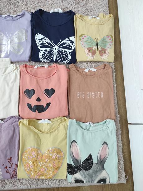 Tričká v 134/140, h&m,134