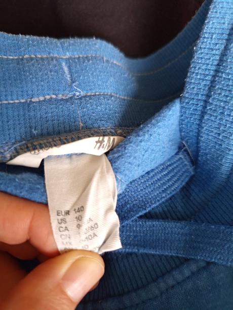 Mierne zateplené tepláky hm, h&m,140