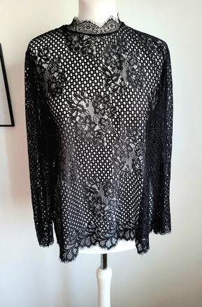 Cierna cipkova tunika. velkost xl, xl