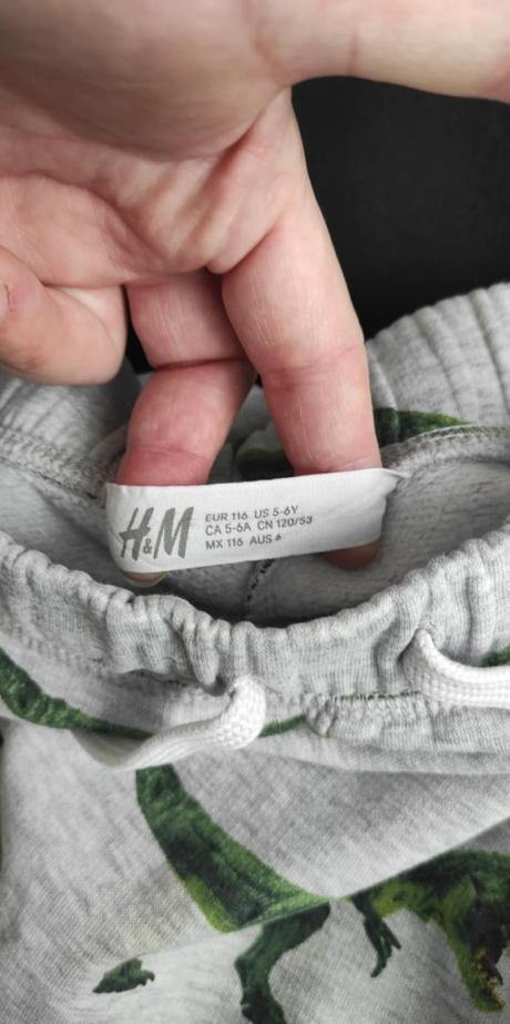 Tepláky 116, h&m,116