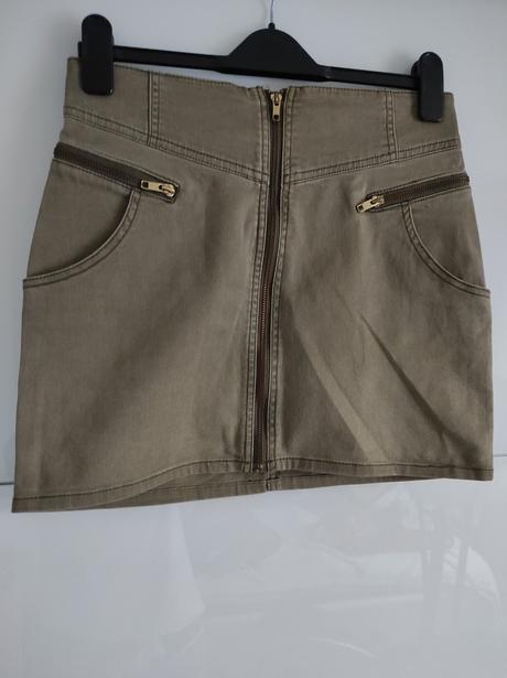 Khaki sukňa dámska, h&m,m