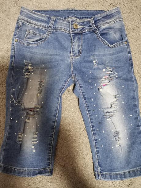 Trojštvrťové nohavice, 140