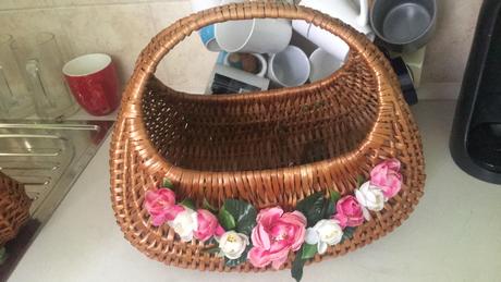 Retro prutený košík, 