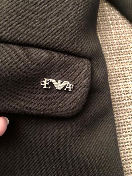 Prechodný čierny kabát, armani, 8-9 rokov, armani,134