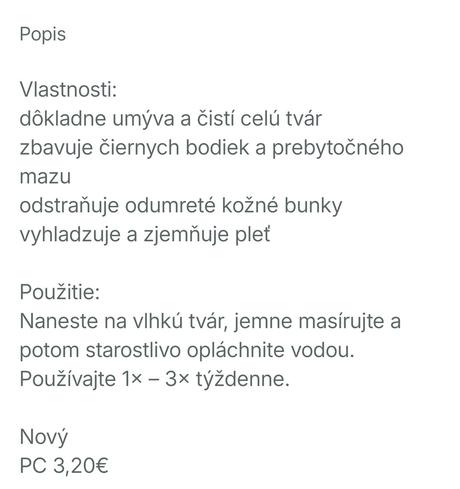 Organic shop scrub pleťový peeling,