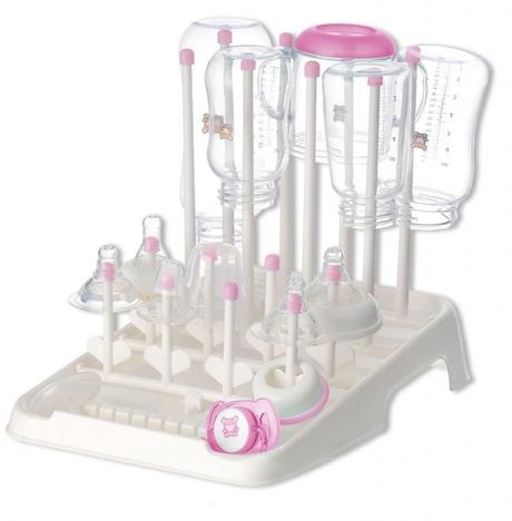 Stojan na sušenie kojeneckých fľiaš a cumlíkov,