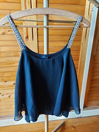 Voľný top s farebnými ramienkami kiabi, l