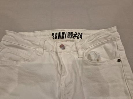 Biele,elastické rifle, gate,xs