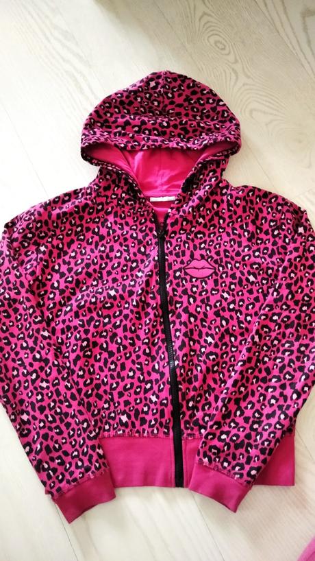 Ružovo čierna mikina, pepco,158