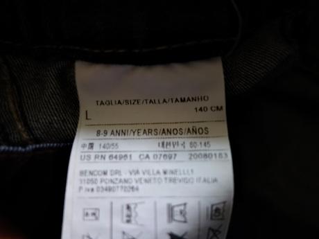 Rifle benetton skinny stretch, benetton,140