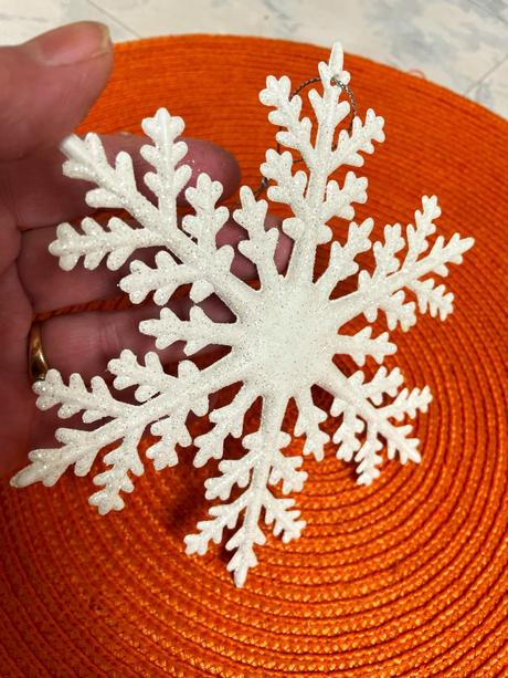 Veľká trblietavá vločka 3 ks, 