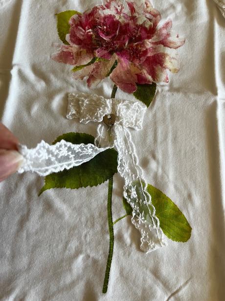 Elegantné tričko s kvetom a mašľou, mayoral,122