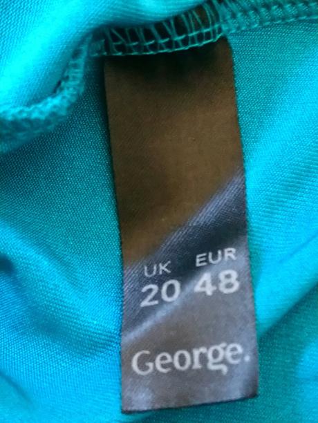 Dámsky elastický predĺžený tyrkysový top, george, george,xxxl