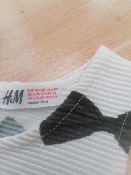 Dievčenské šaty, h&m,128