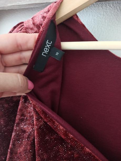 Dámske bordove šaty, next,l