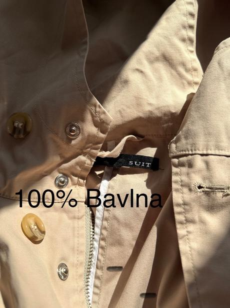 Štýlový bavlnený parka škandinávsky dizajn, m