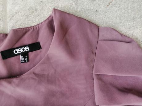 Sivoružové jemnučké šaty asos, v38, 38