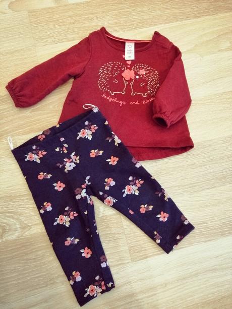 Mikina a legíny c&a, baby club,68